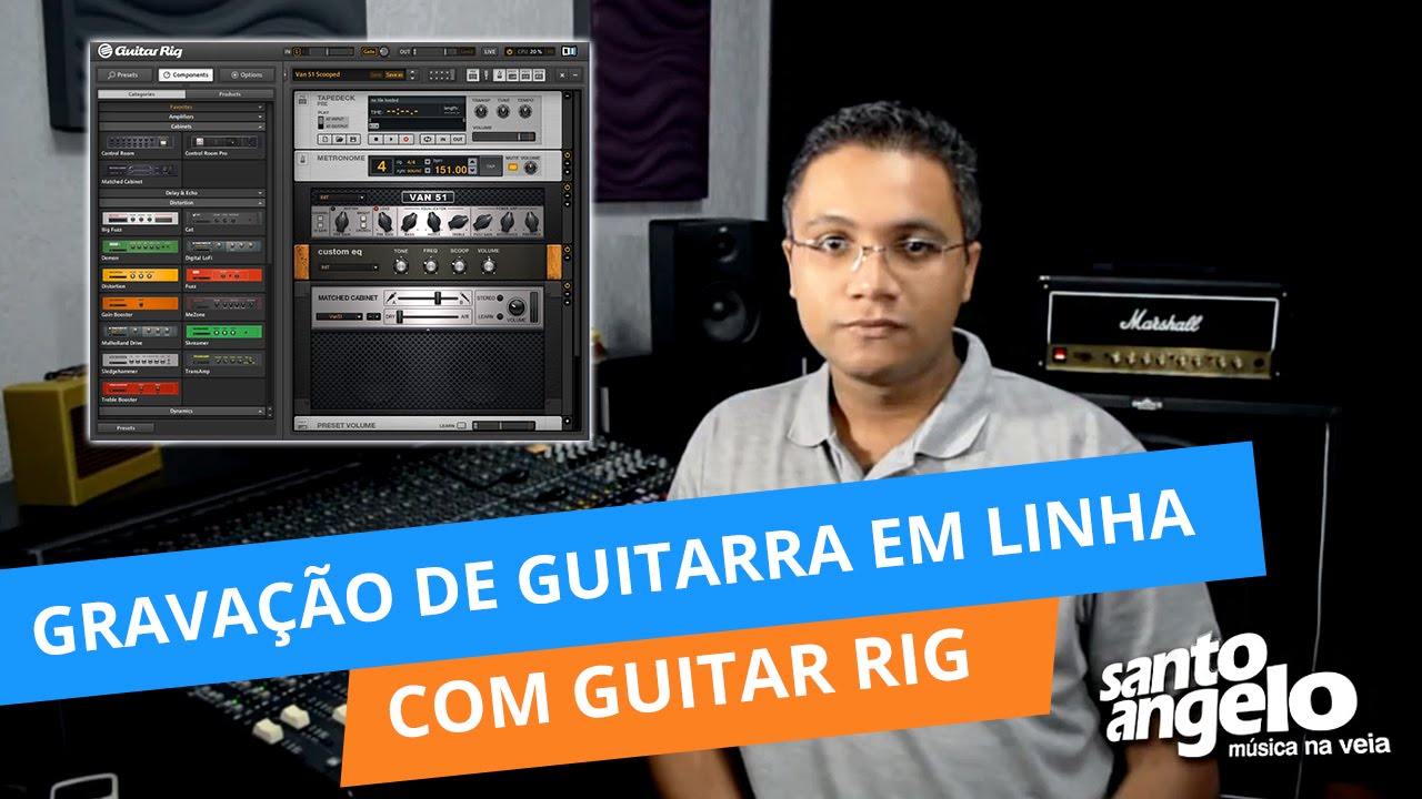 Dicas de Gravação de Guitarra em Linha com Guitar Rig