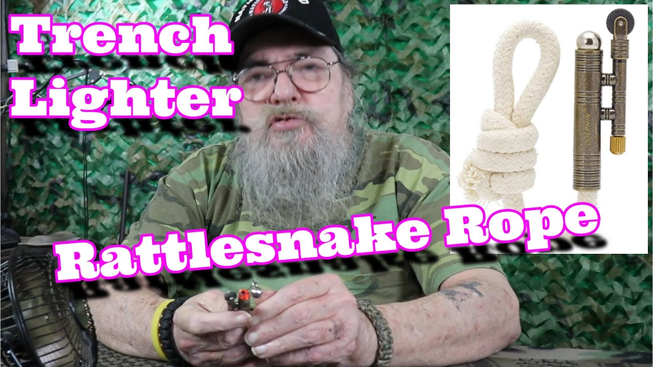 Trench lighter rattlesnake rope