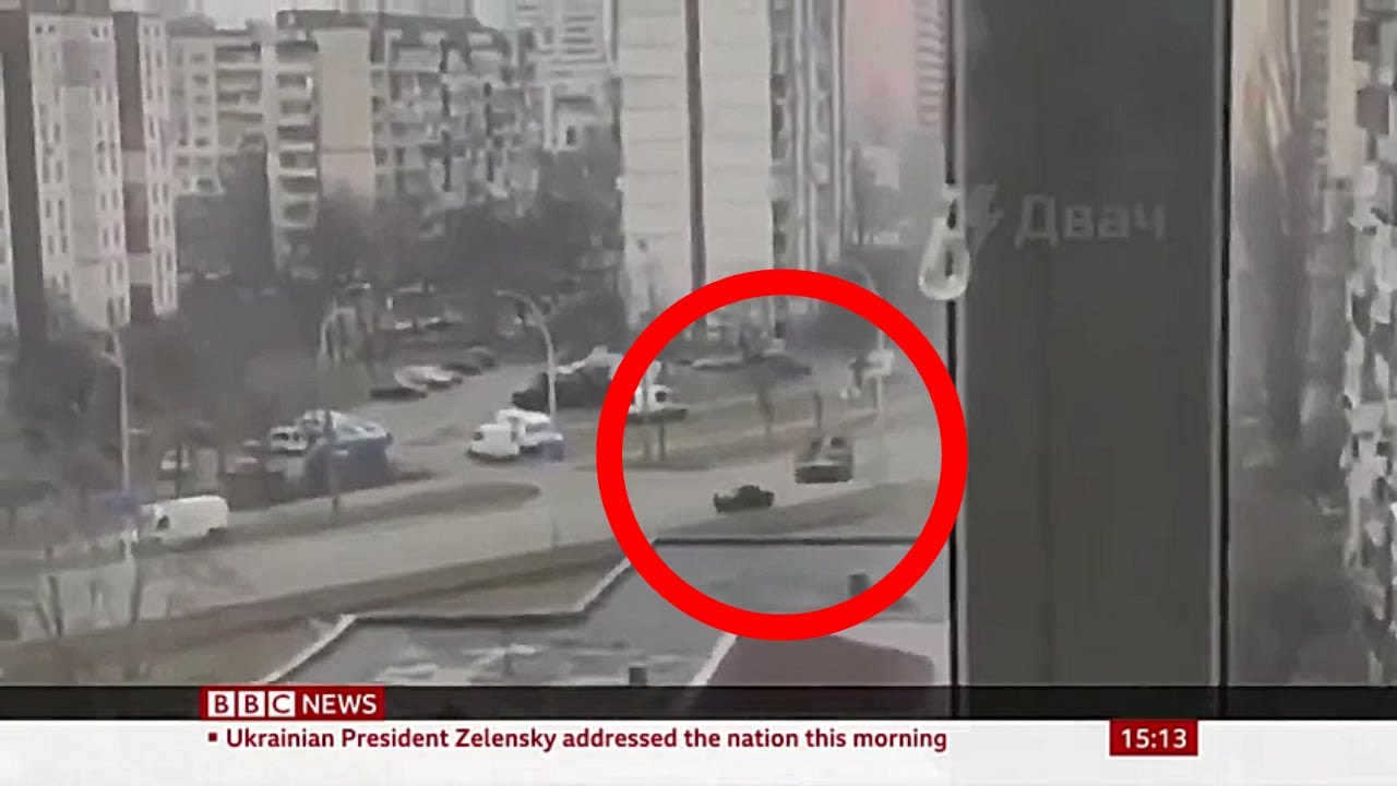 🔴 Russian Tank run over Civilian Car in kiev, Ukraine