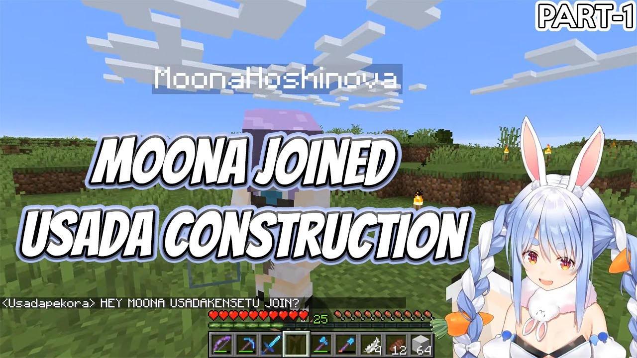Moona Joined Usada Construction - Pekora & Moona's Journey Part 1 [Hololive] [English Sub]
