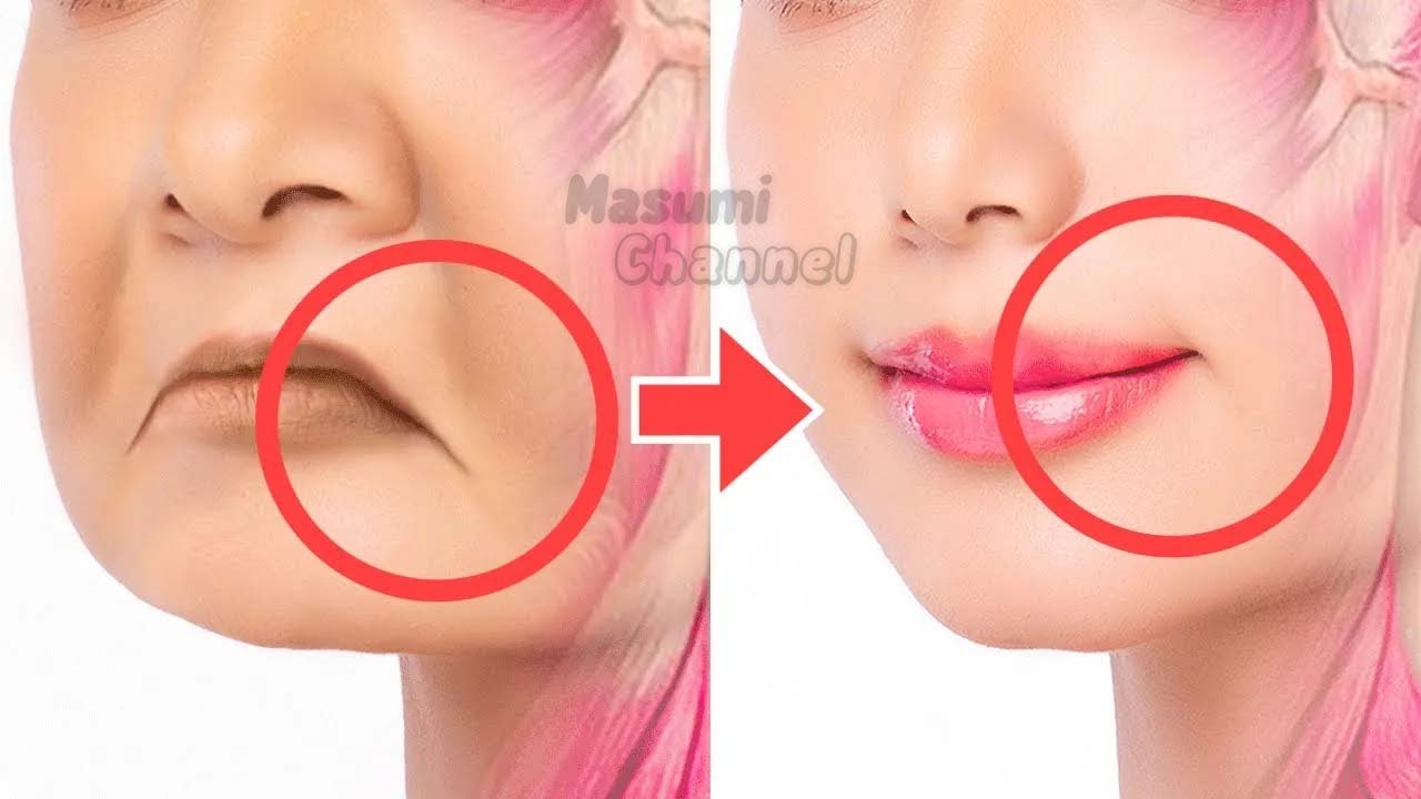 Anti-Aging Face Exercise to Lift Lip Corners, Fix Droopy Mouth Corners, Fat Around The Mouth, Jowls