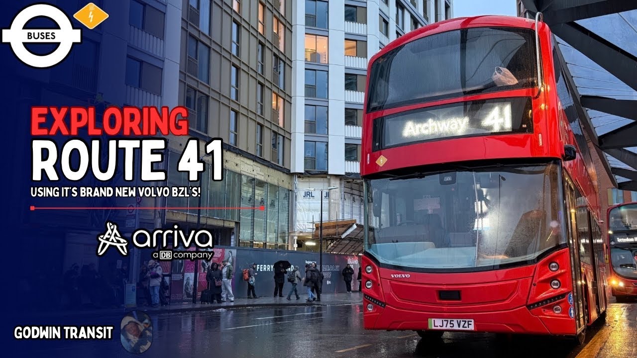 Arriva have now got BRAND NOW Volvo BZL's??! ... Exploring Route 41 with it's NEW Electrics!