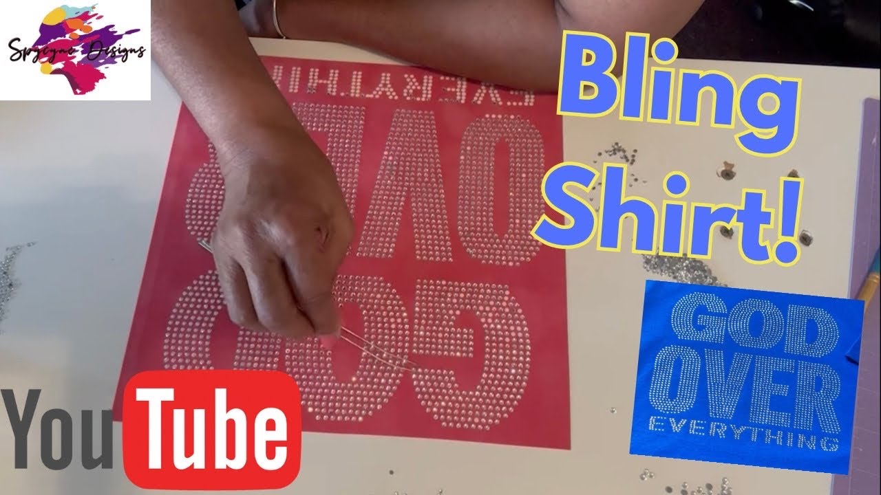 How To: Create an All Over Bling Tshirt With Rhinestones and Heat Press
