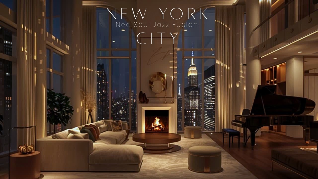 🎶NYC Soul & Flow - Neo Soul Jazz Fusion for Focus & Groove | Neo Art Deco NYC Penthouse