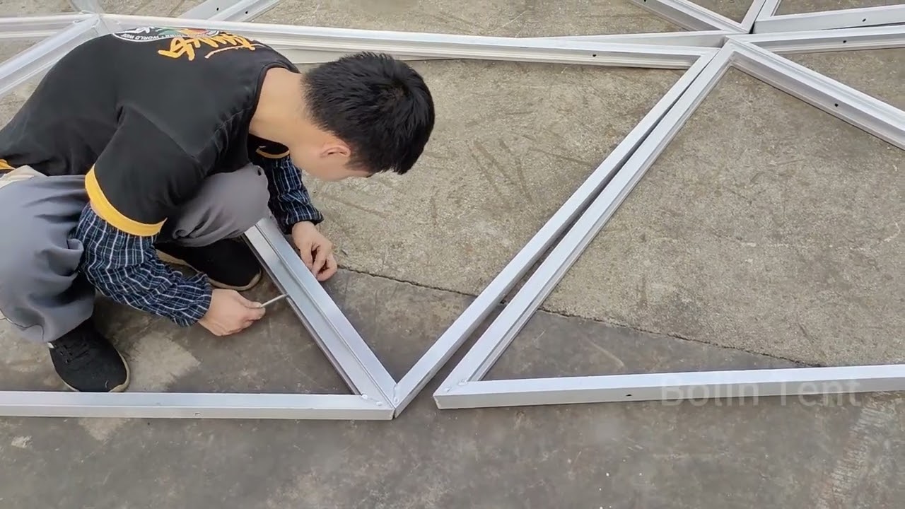A HOW-TO Setup a 6m Glamping Dome Tent #d6m #glampingdome