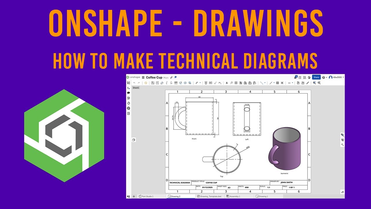 Onshape — Как создавать технические диаграммы