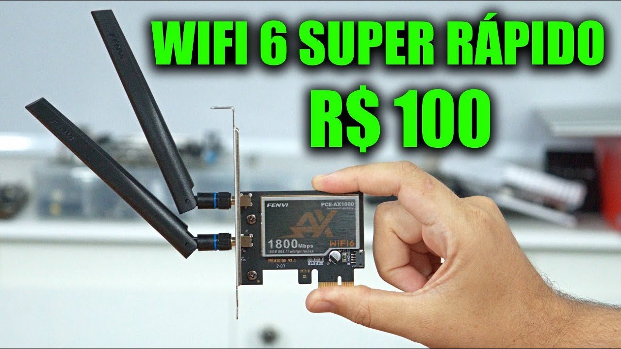ESSA &Eacute; A PLACA WIFI 6 BARATA QUE MELHORA MUITO O SINAL E VELOCIDADE DA INTERNET