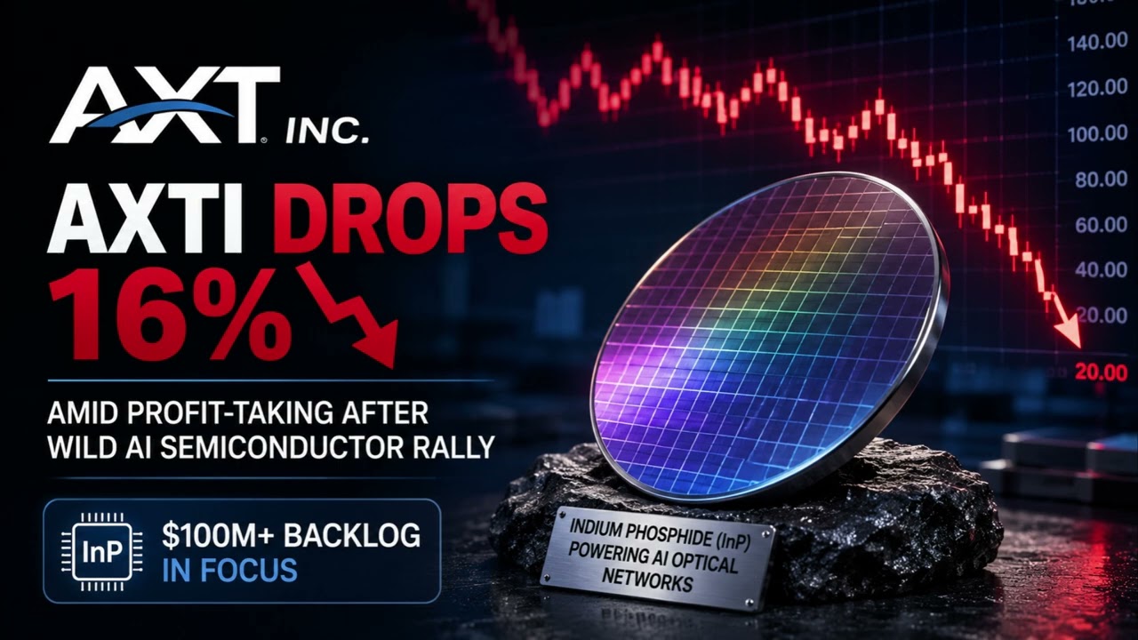 Акции AXT Inc (AXTI) упали на 16% на фоне фиксации прибыли после ралли полупроводников для ИИ &mdash; в...