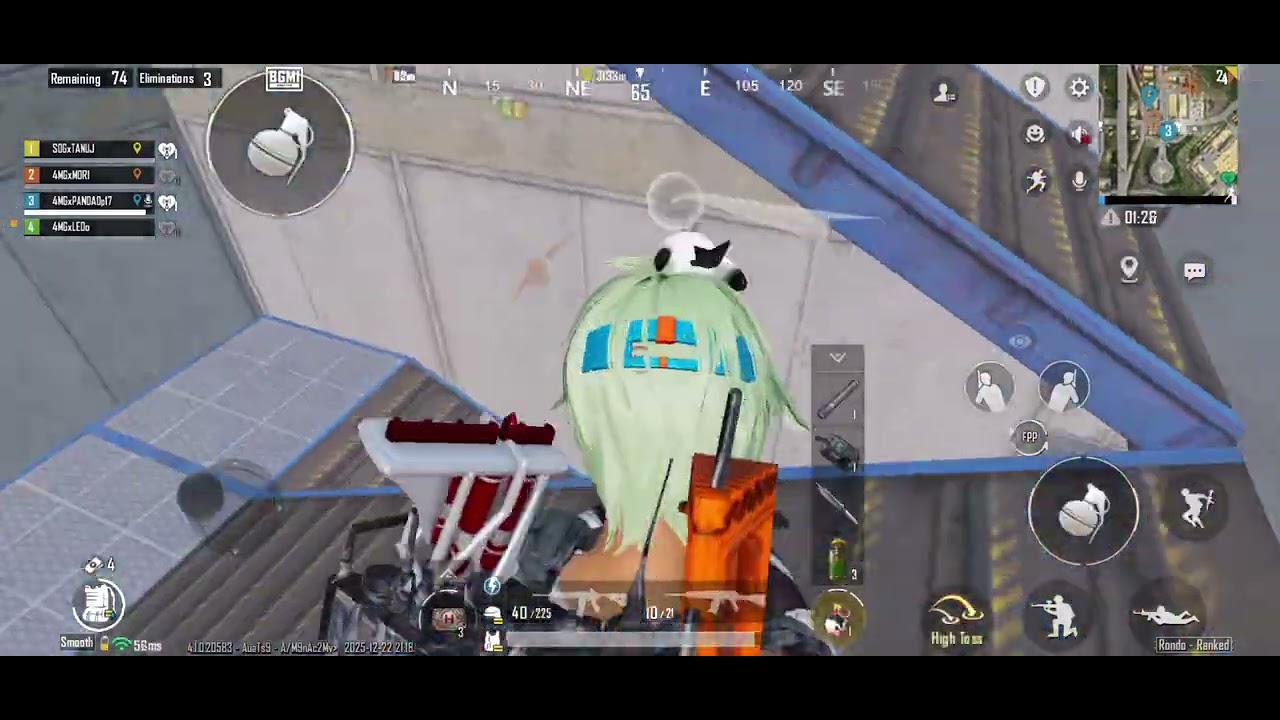 SOLO 6 KILLS IN TEST TRACK RONDO￼🔥|4MGxPANDAop17🐼 #bgmiesports #bgis2026 #viral #trending