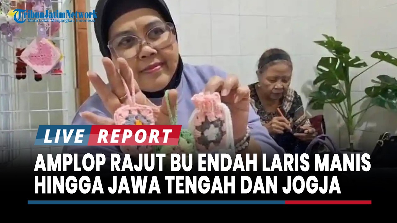 Raup Pesanan hingga Jawa Tengah dan Jogja, Amplop Rajut Bu Endah Laris Manis