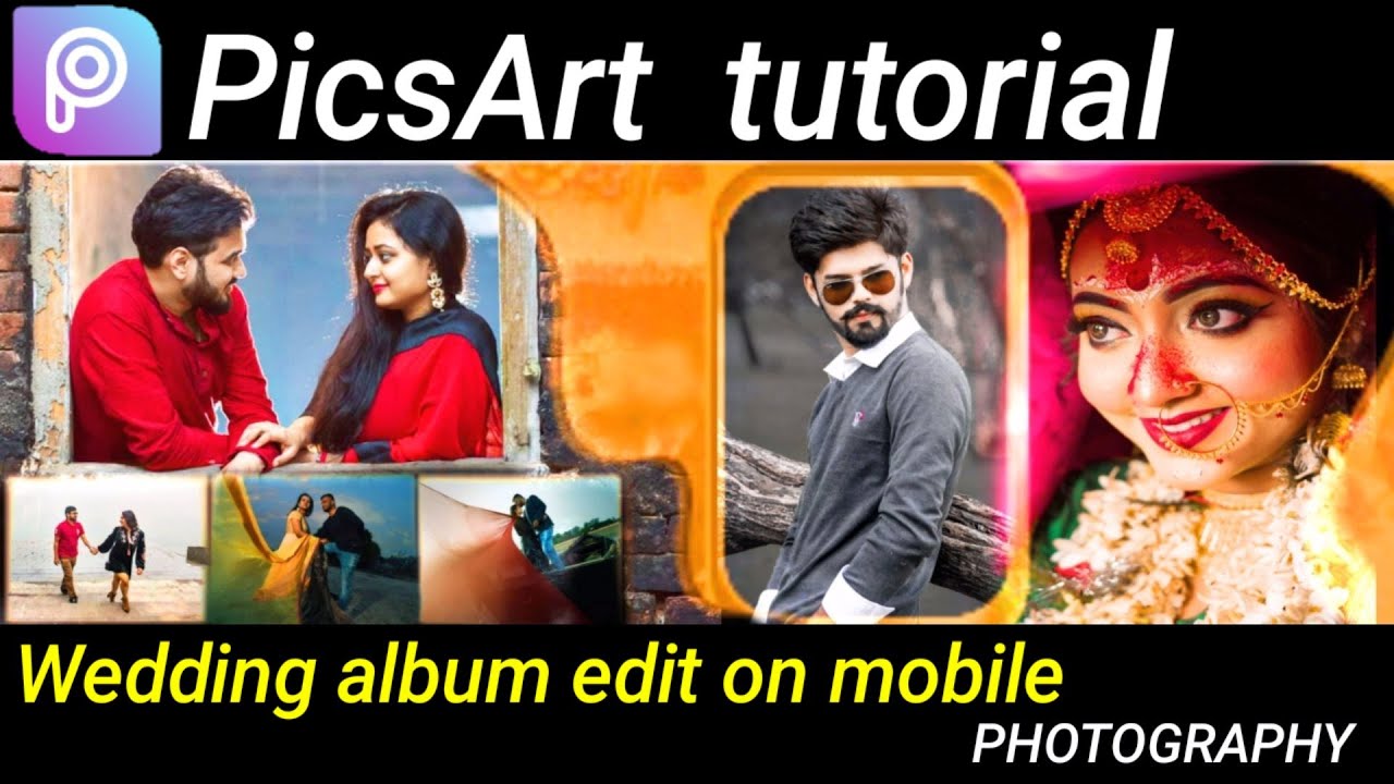 ||New Wedding album design & edit in PicsArt||album edit in mobile|#PicsArt tutorial#