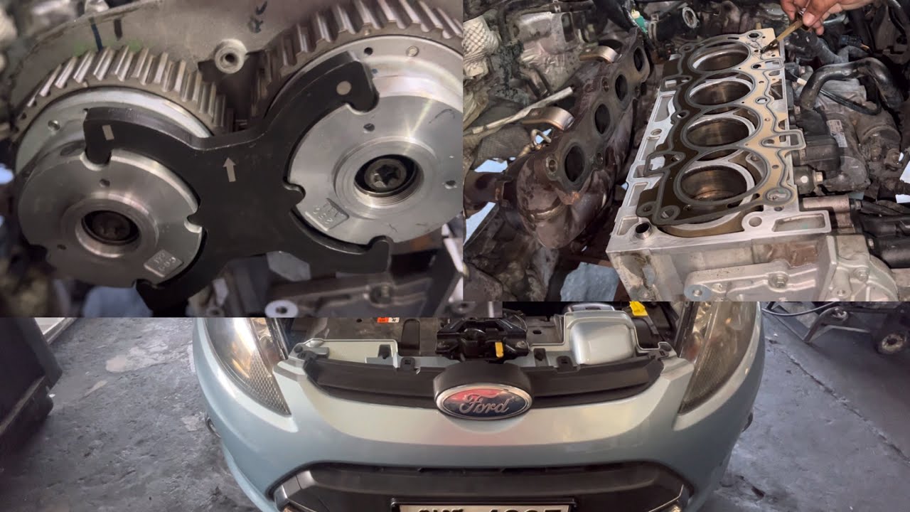 Ford Fiesta น้ำดัน น้ำหายเปิดฝาสูบไฟรูปเครื่องโชว์มาร์คเครื่องไม่ตรงแก้ไขอาการ@อู่ แง้เจริญการช่าง