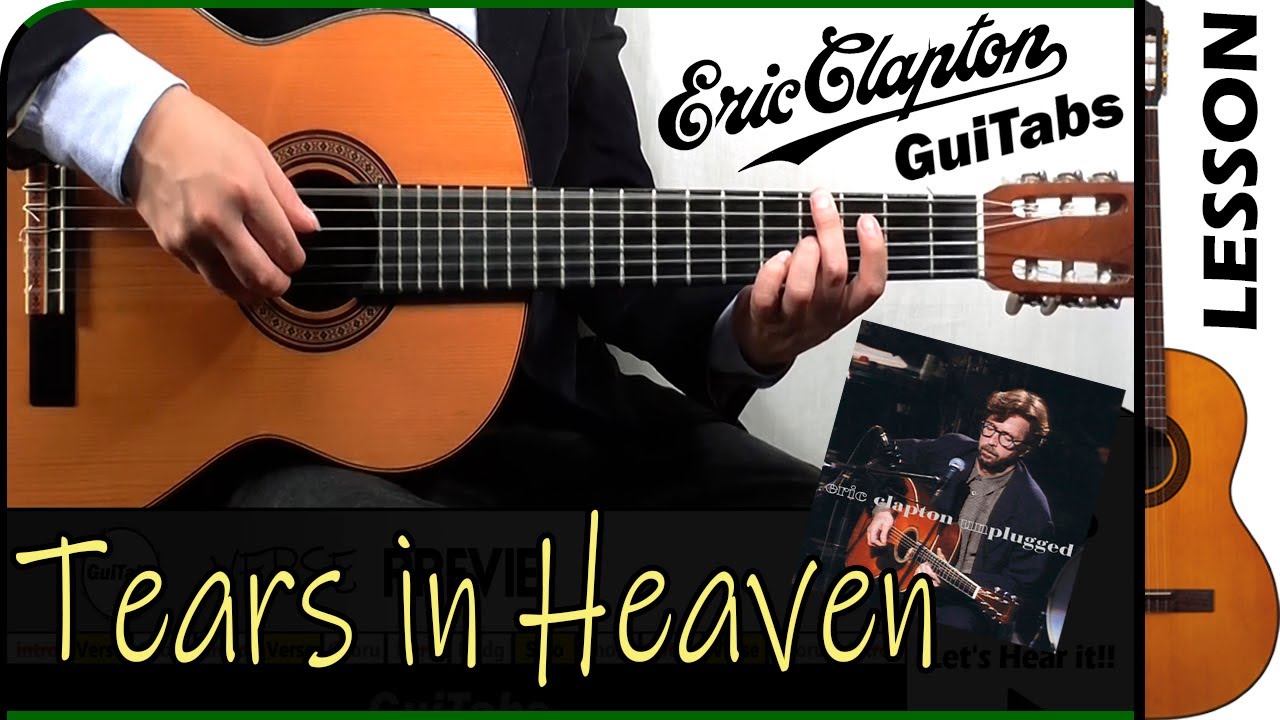 How to play TEARS IN HEAVEN 😢 - Eric Clapton / GUITAR Lesson 🎸 / GuiTabs N°188
