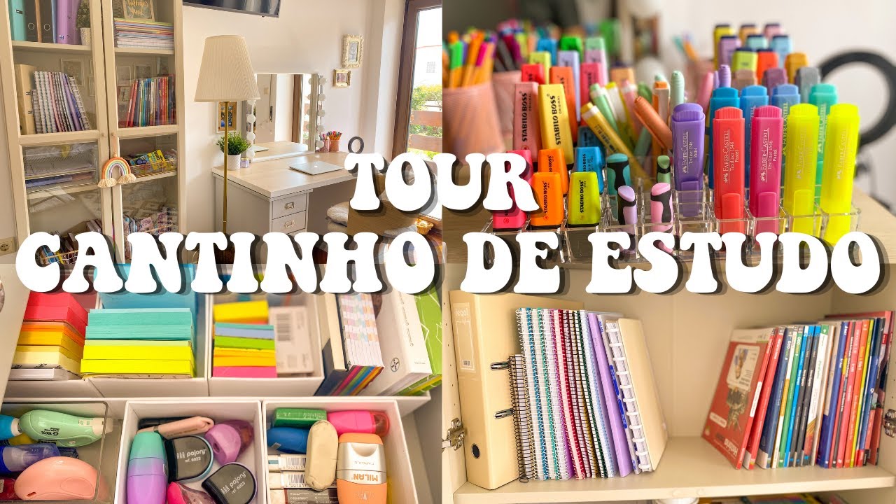 TOUR pelo meu CANTINHO DE ESTUDOS | MissTet