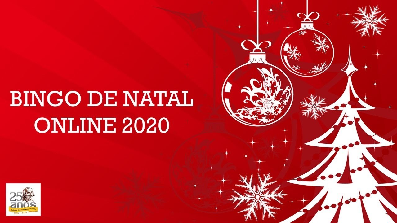 Bingo de Natal Online Beneficente | Domingo | 13/12/2020