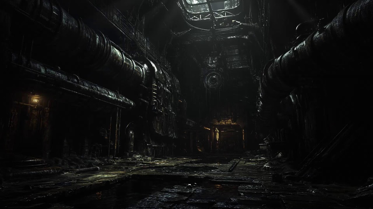 Desolate Factory: Echoes in the Industrial Wasteland | HORROR AMBIENCE | 11 HOURS