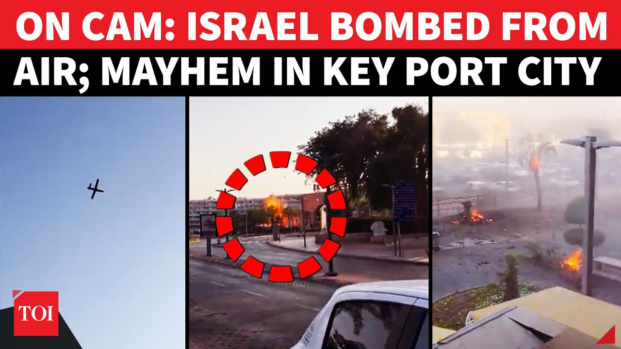 On Cam: Yemen BOMBS Israel Port City; 20 Casualties As Armed Drone EXPLODES In Eilat  | WATCH