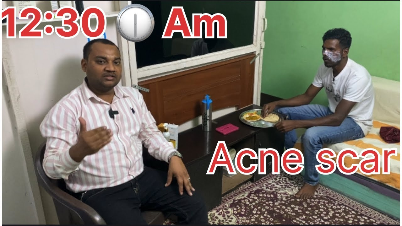 🕧 12:30Am Acne scar laser #skin 