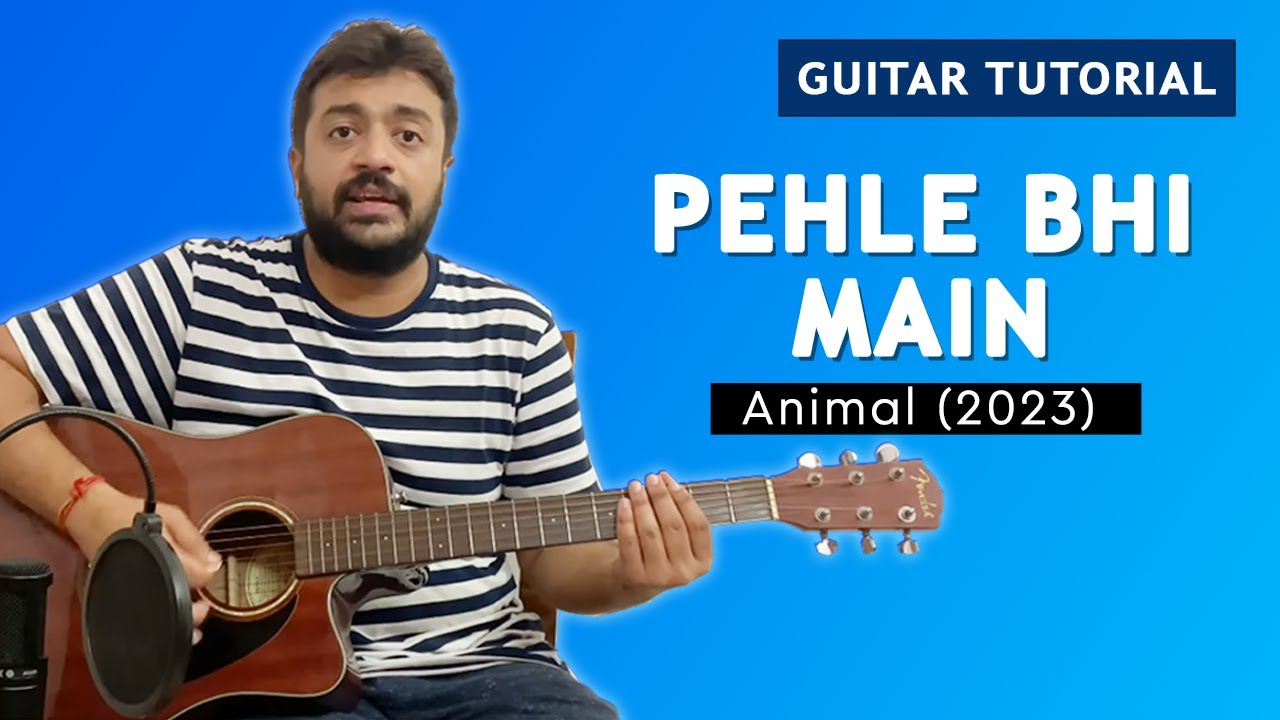 Pehle Bhi Main Easy Guitar Lesson | Animal (2023) | Guitar Chords | Pickachord