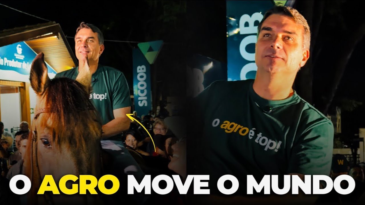 FL&Aacute;VIO BOLSONARO FALA NA EXPOGRANDE
