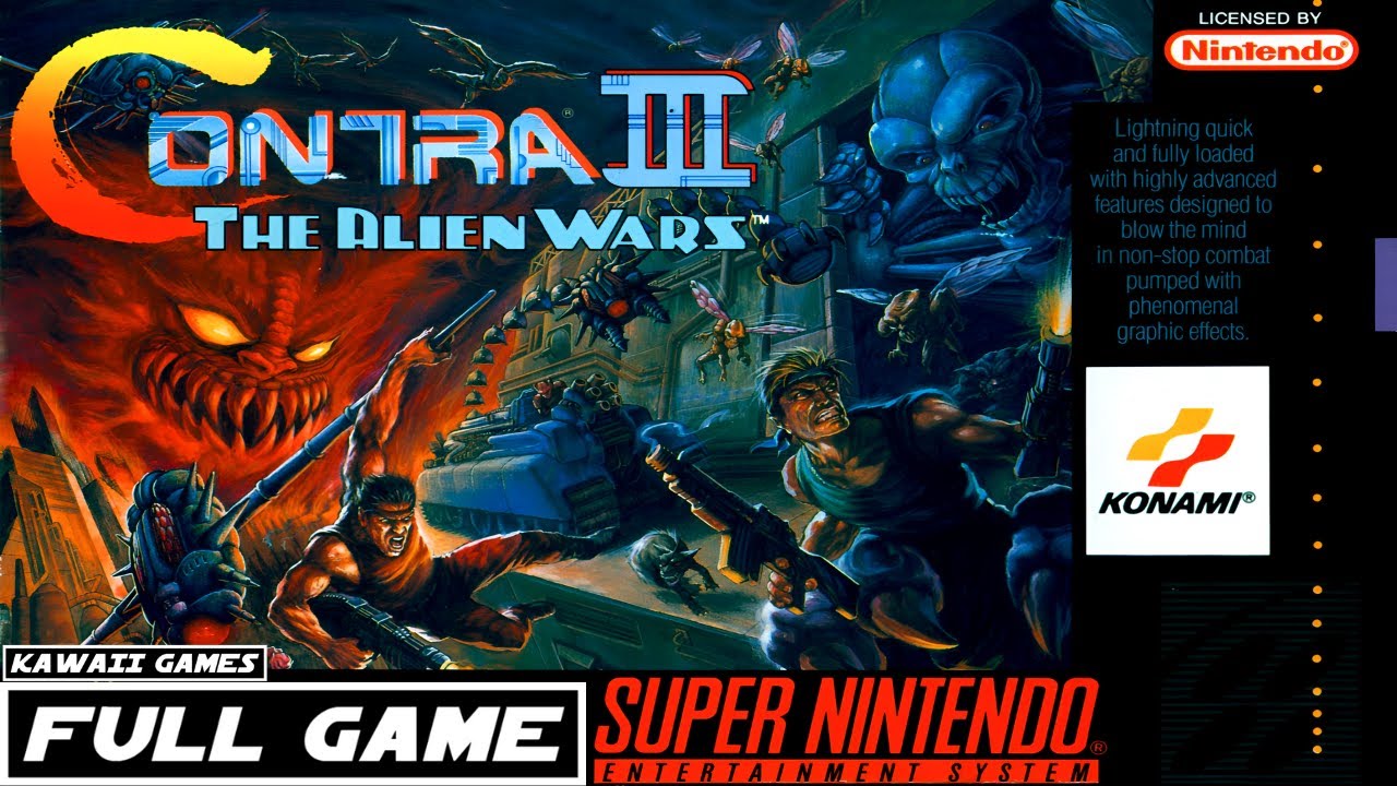 Contra III: The Alien Wars [SNES] Longplay Walkthrough Full Movie Game [4K60ᶠᵖˢ UHD🔴]