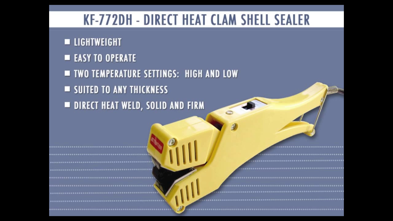 How to use the KF-772DH Portable Direct Heat Clam Shell Sealer