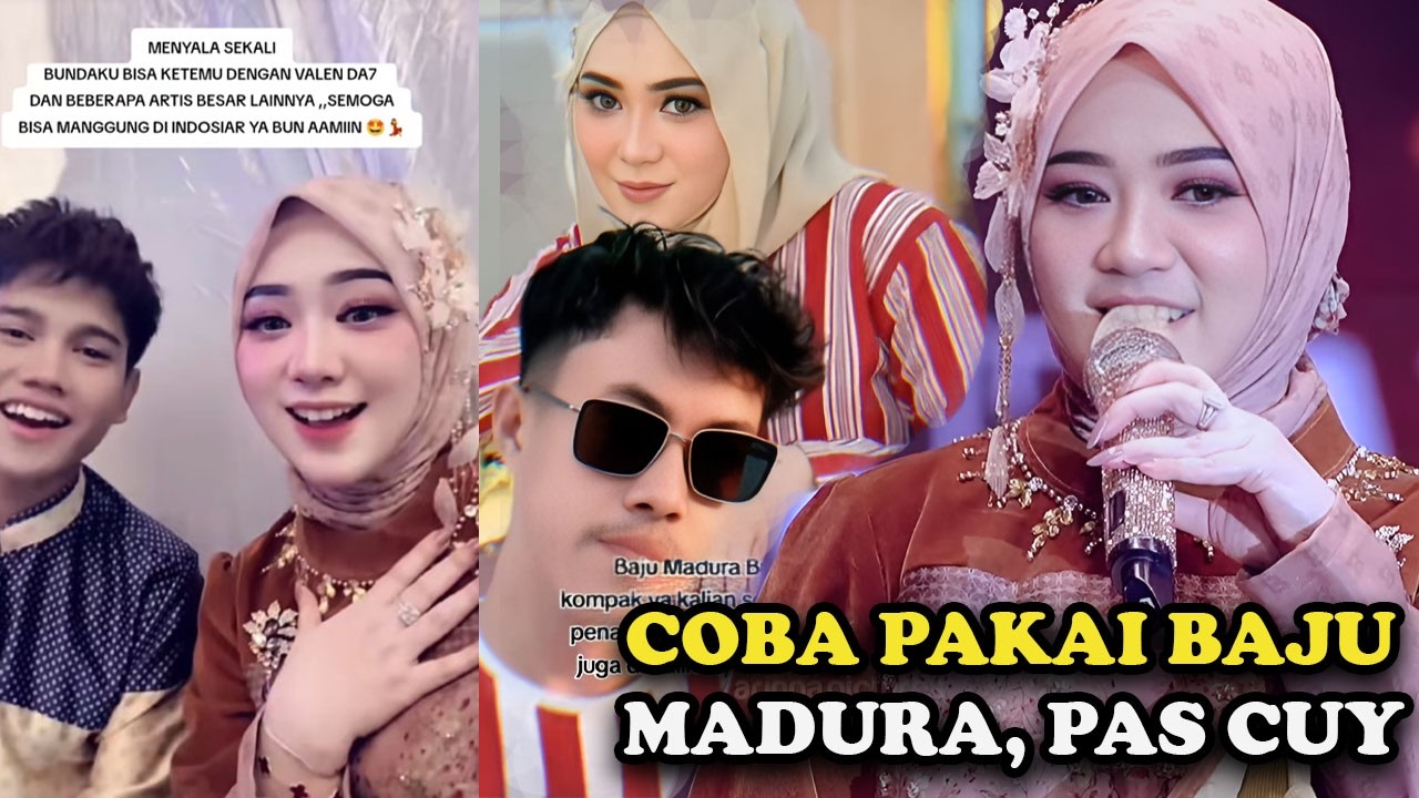 Bunda Ketemu Valen DA7, Coba Baju Madura Pamekasan Ternyata Pas Cuy!