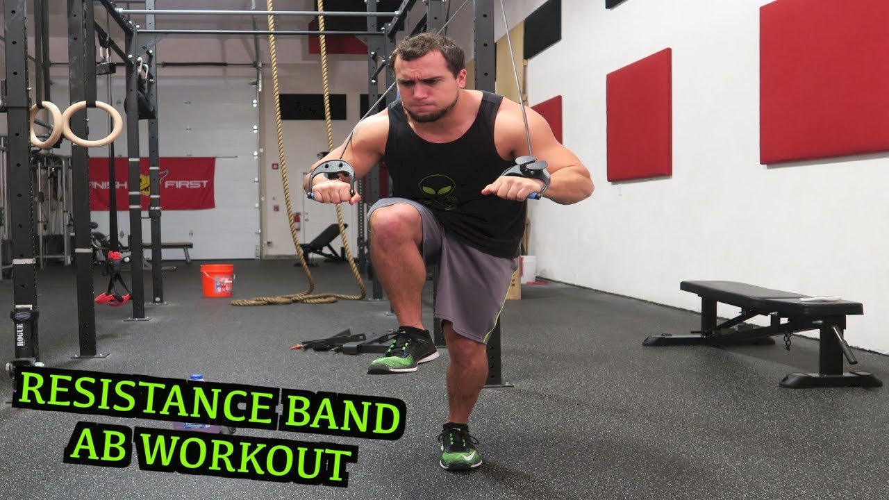 Intense 5 Minute Resistance Band Ab Workout