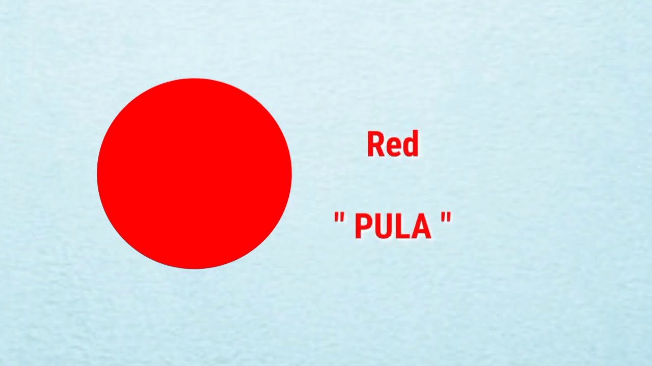 COLORS and its Tagalog Translation
