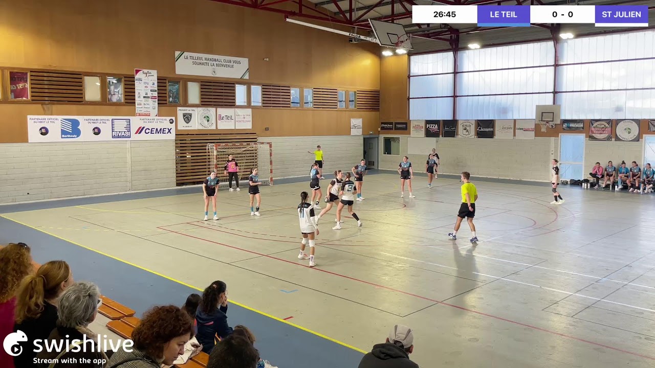 Live propulsé par l'application Swish Live
LE TEIL  VS ST JULIEN