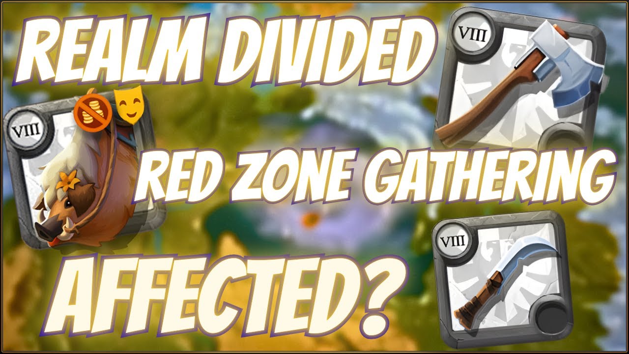 How The Realm Divided Update Affects Red Zone Gathering | Albion Online