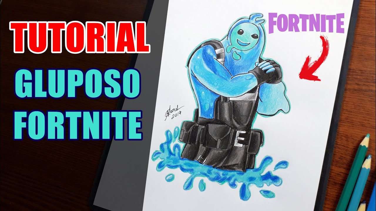 COMO DESENHAR O GLUPOSO DO FORTNITE PASSO A PASSO