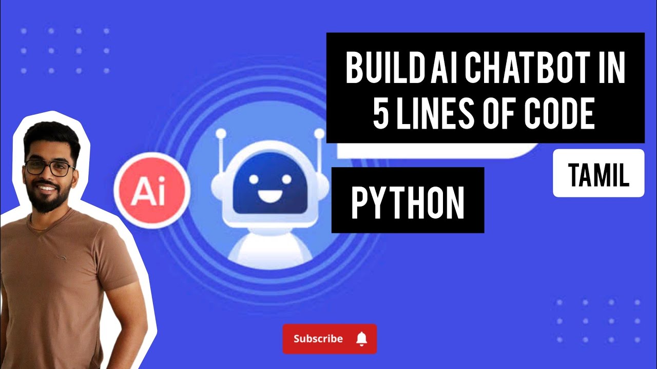AI ChatBot in 5 lines Python Code in Tamil