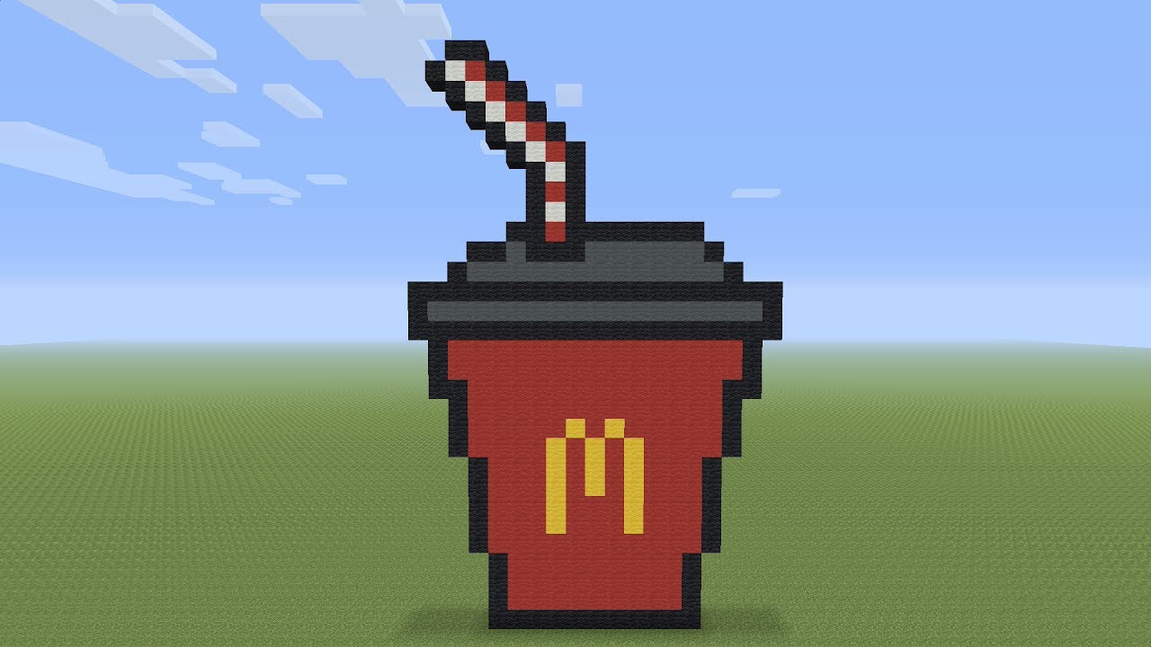 Minecraft Pixel Art - McDonald's Cup