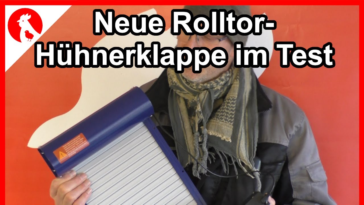 Neue Rolltor-Hühnerklappe im Test -   F203 Jensman and the Huhns