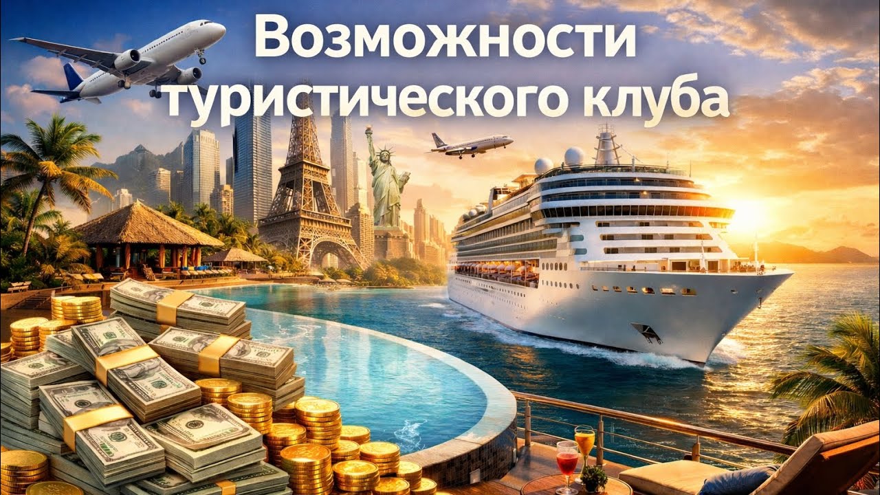 Возможности туристического клуба. 08.02.2026. #круизыпомиру #турыонлайн  #бизнес #маркетинг #круиз 