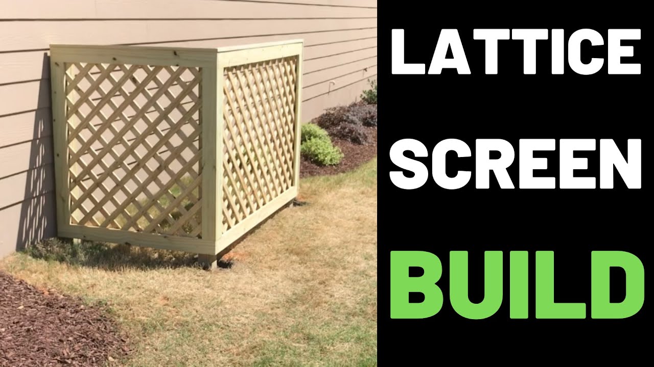 Hide Your Garbage Can—Build A Lattice Screen!