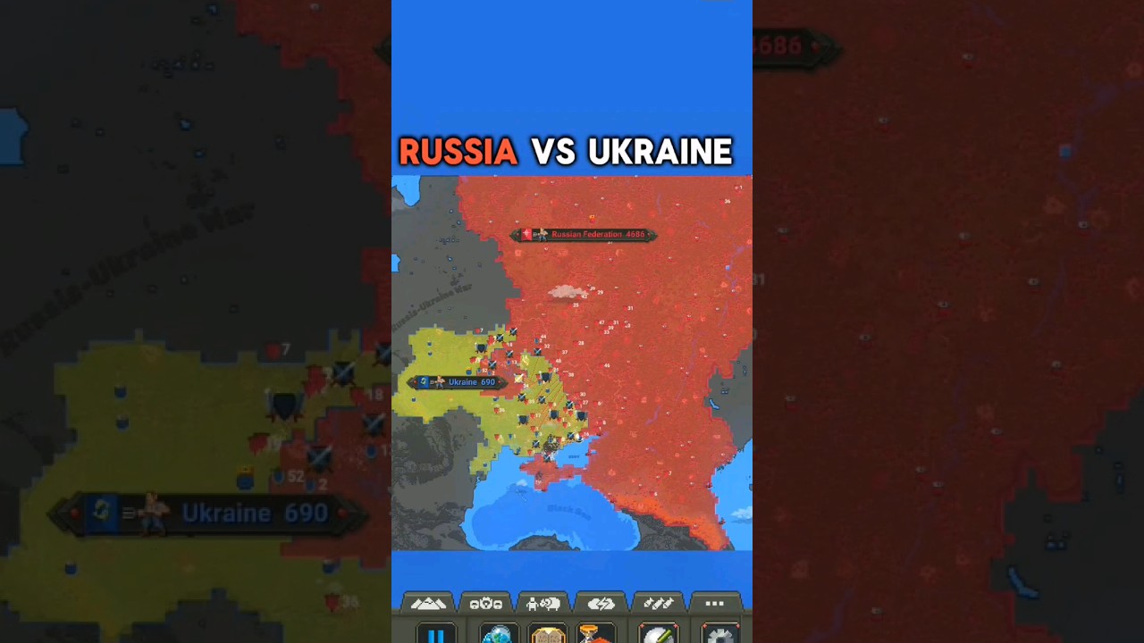 Russia Vs Ukraine #worldbox #superworldbox #shorts #subscribe #europe