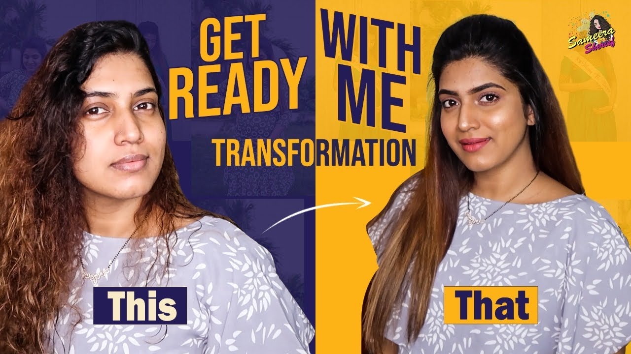 Get Ready With Me For A Photoshoot | From This To That | Straightened My Hair | Sameera Sherief