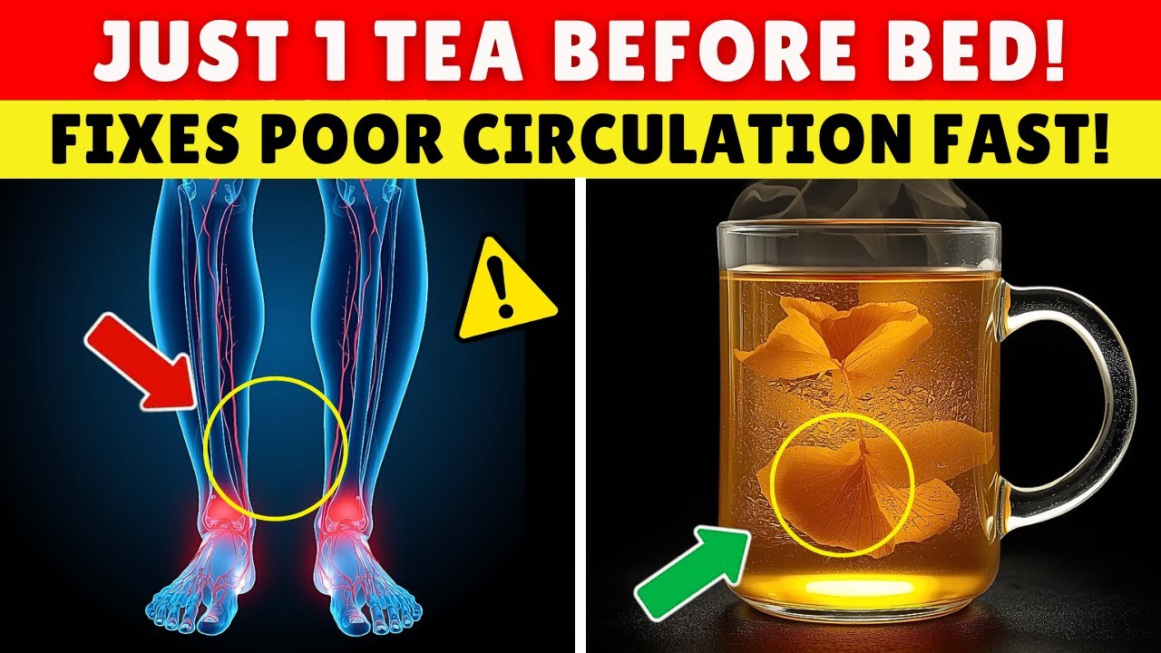 Over 70? Drink THIS Tea to Increase Blood Flow Instantly | Senior Health Tips