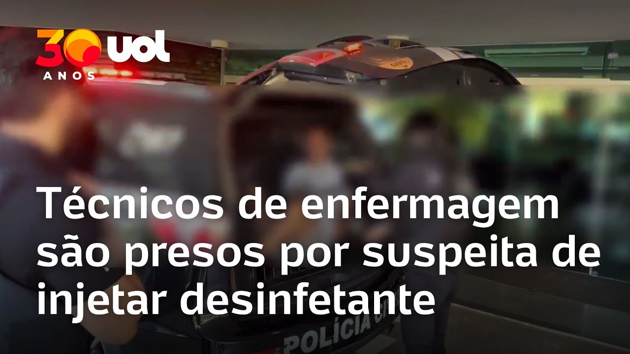 Técnicos de enfermagem são presos por suspeita de injetar desinfetante em pacientes no DF