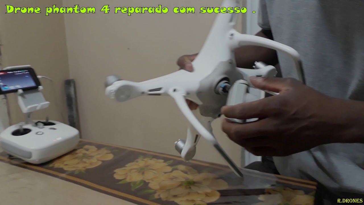 Troca de cabo flat com sucesso drone phantom 4 .