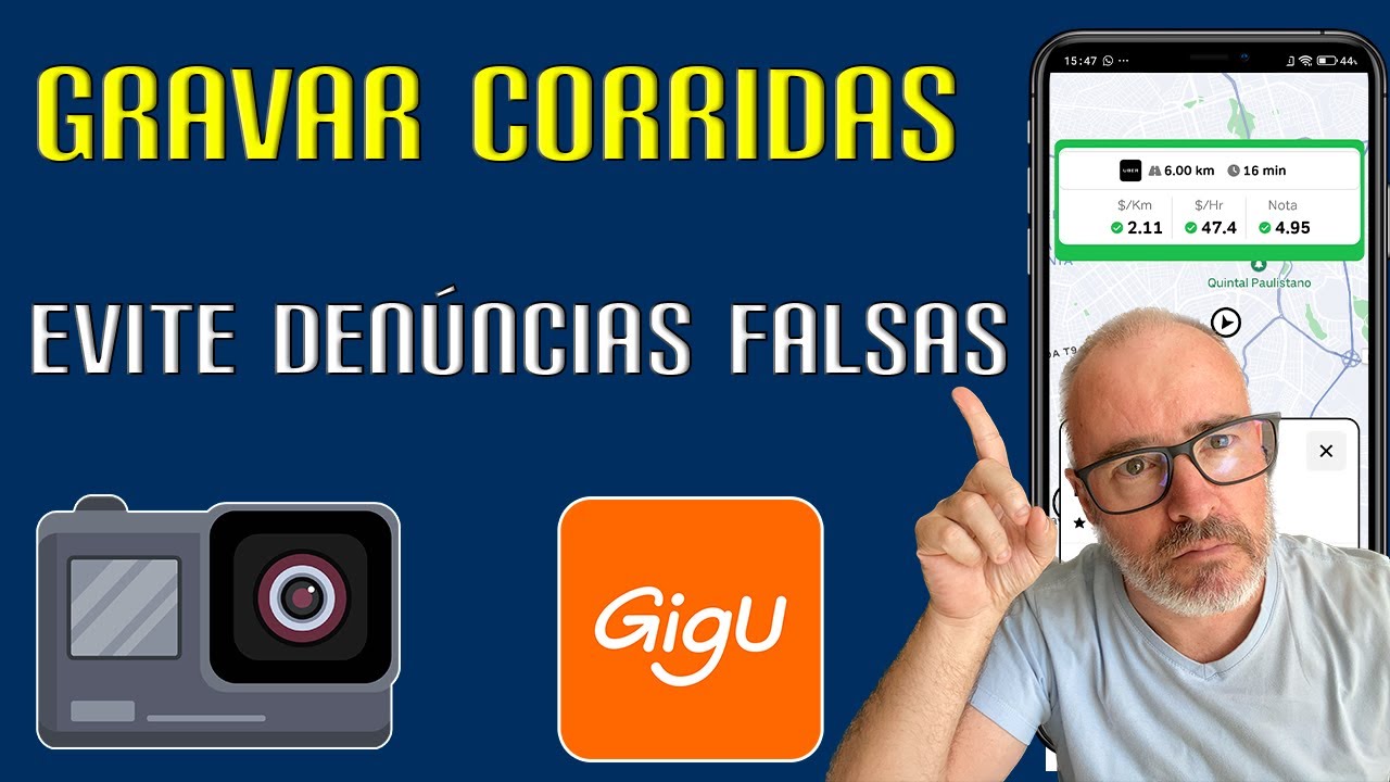 Como Gravar TODAS as Corridas (Uber e 99) com Câmera Secreta no Celular [APP GRÁTIS]