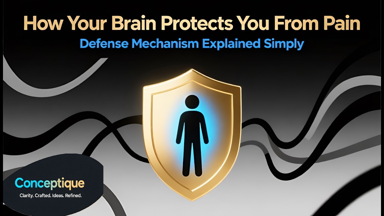 How Your Brain Protects You From Pain– Defense Mechanisms Explained Simply | Conceptique