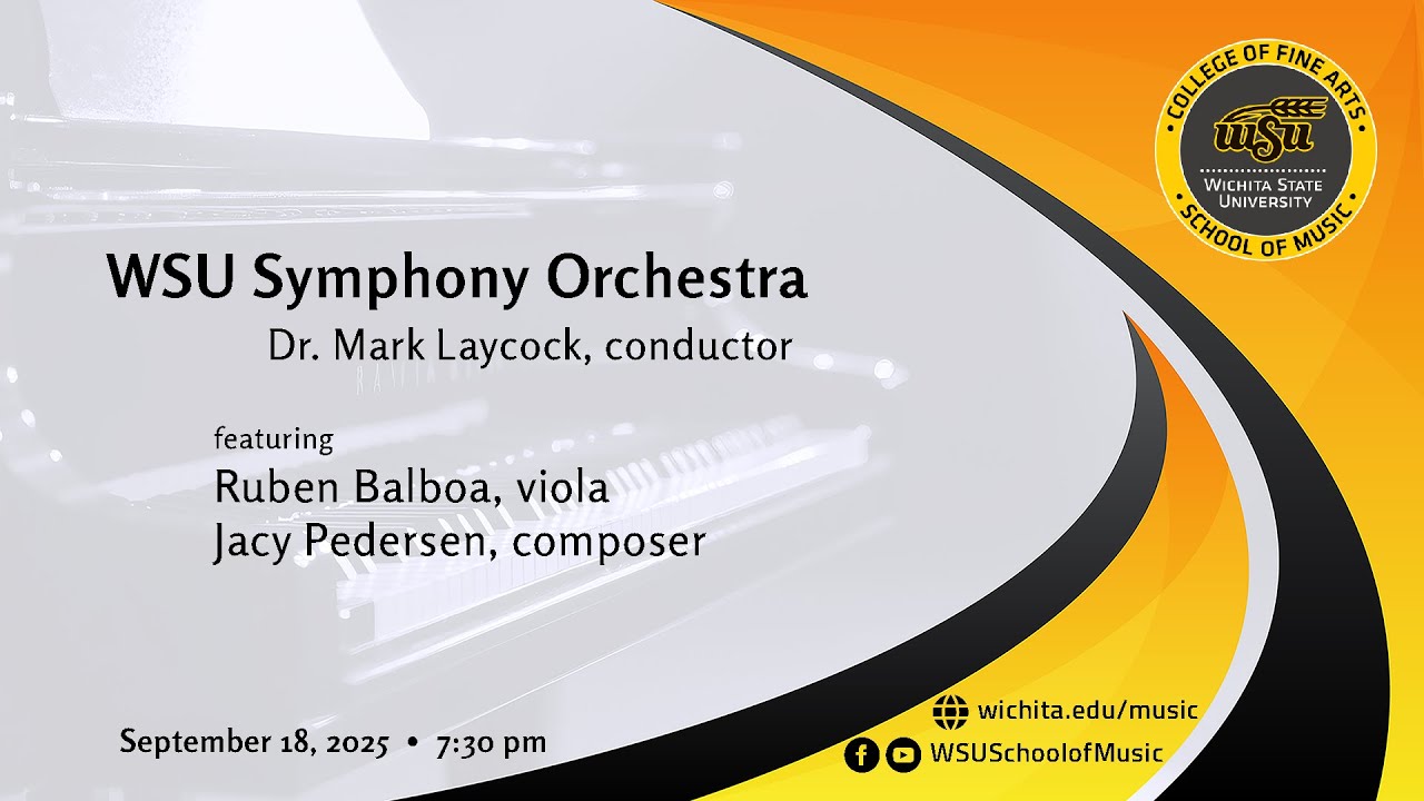 WSU Symphony Orchestra featuring Ruben Balboa, viola & Jacy Pedersen, composer