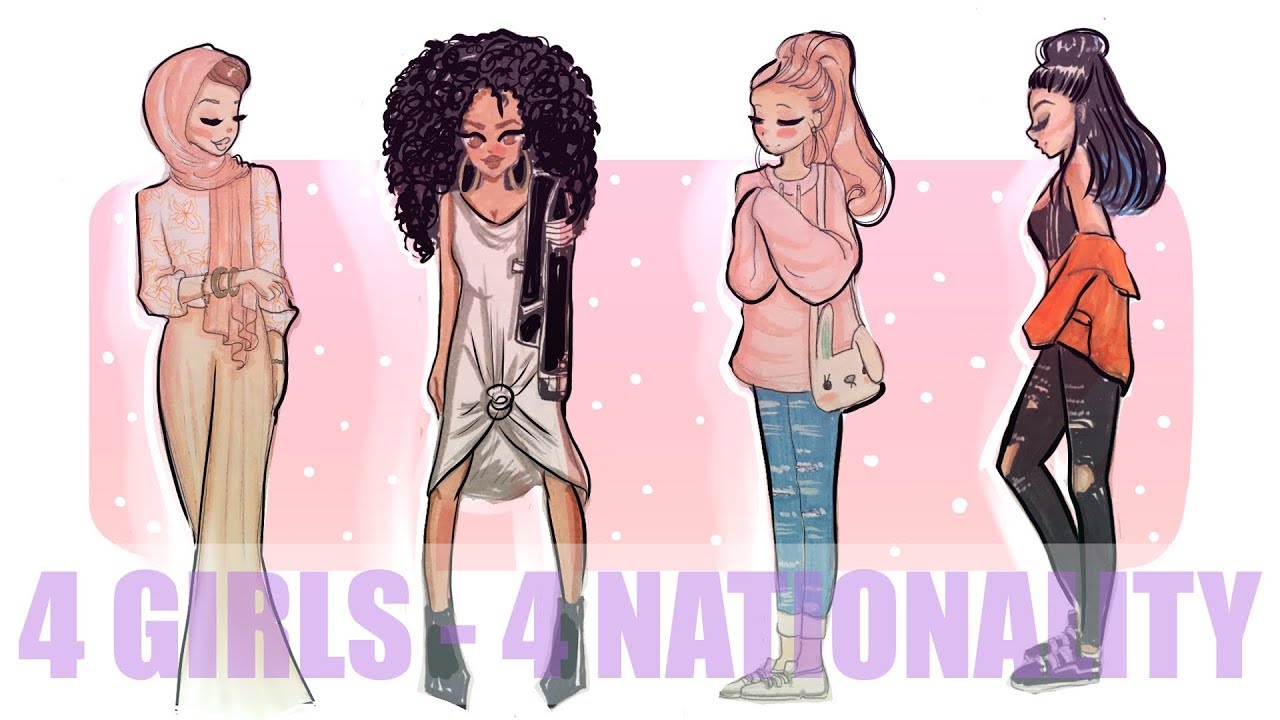 4 GIRLS 4 NATIONALITY || FASHION OUTFITS!!✍🏽