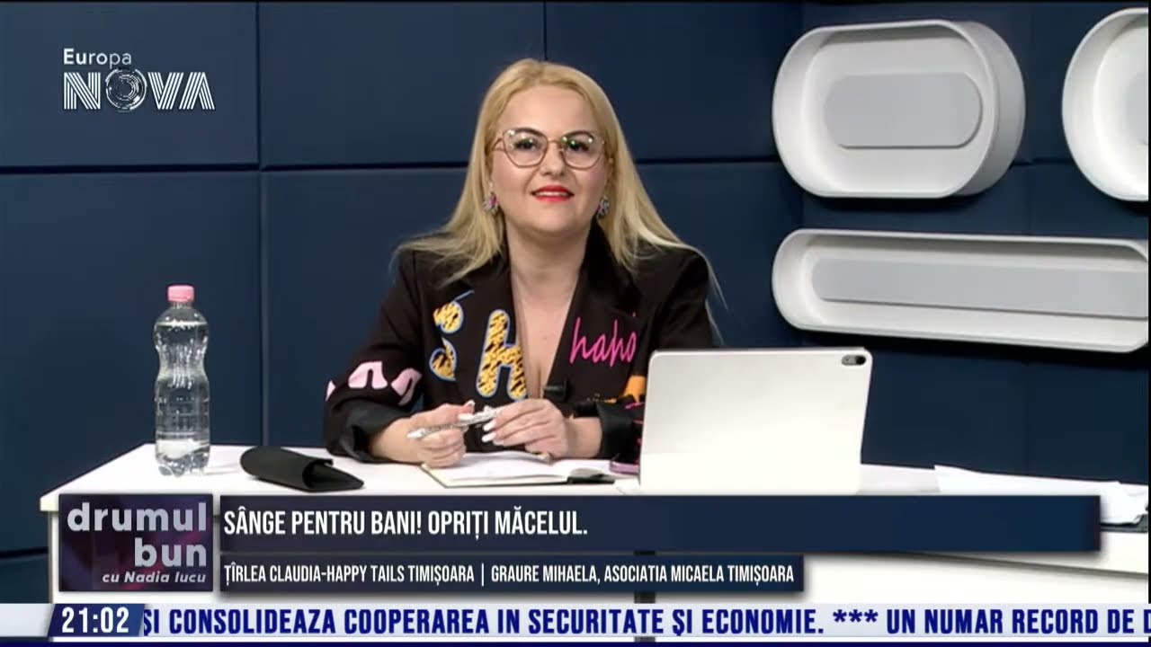 LIVE : Sânge pentru bani! Opriți măcelul. - Drumul Bun cu Nadia Iucu - Europa Nova - 05.03.2026
