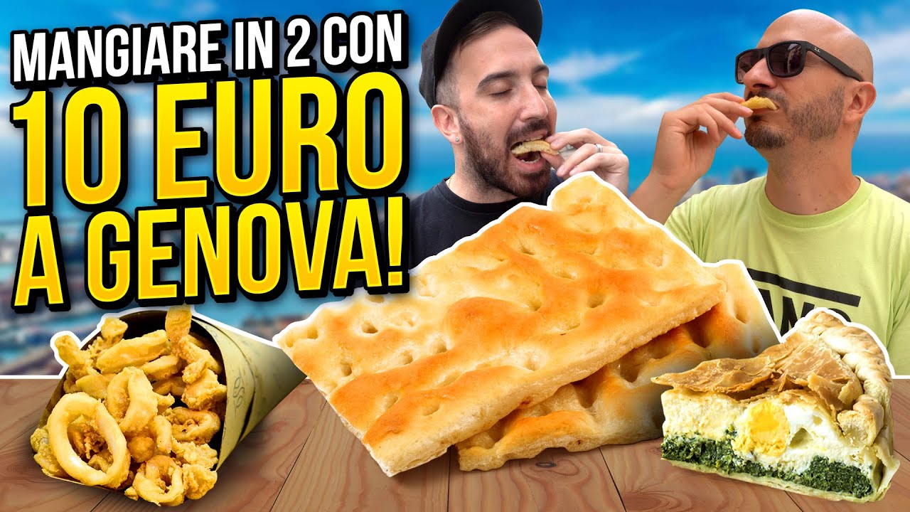 10 EURO CHALLENGE: MANGIARE IN DUE a GENOVA con 10 EURO!