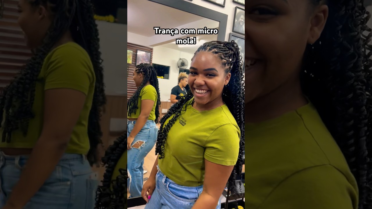 Vc j&aacute; conhece o material micro mola?! #inspiration #dicas #shortsyoutube #braids