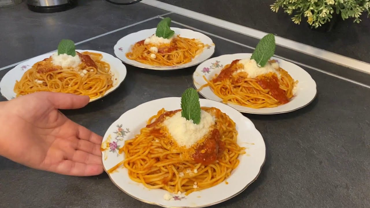 سباكتي اكثر من راىعة بطريقة سهلة وبسيطة spaghetti merveilleux d'une manière simple  et facile